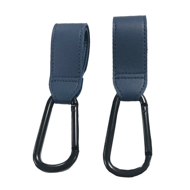 Leather Stroller Hooks – 360° Rotating 1/2pcs