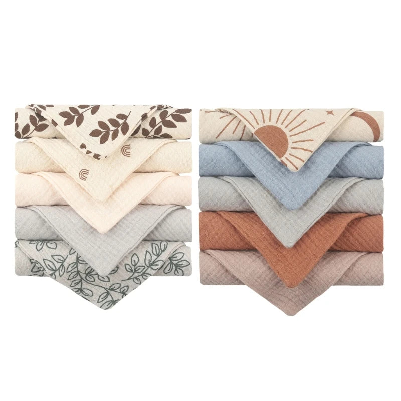 Baby Square Towels – 10Pcs Set