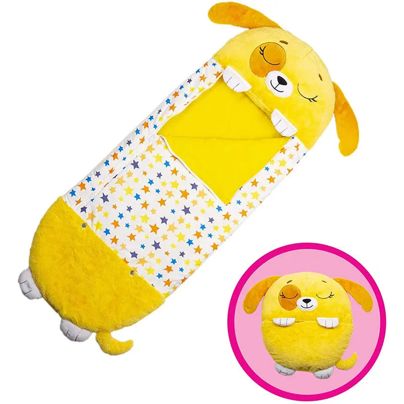 Children’s Cartoon Sleeping Bag with Pillow