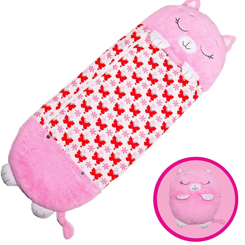 Children’s Cartoon Sleeping Bag with Pillow