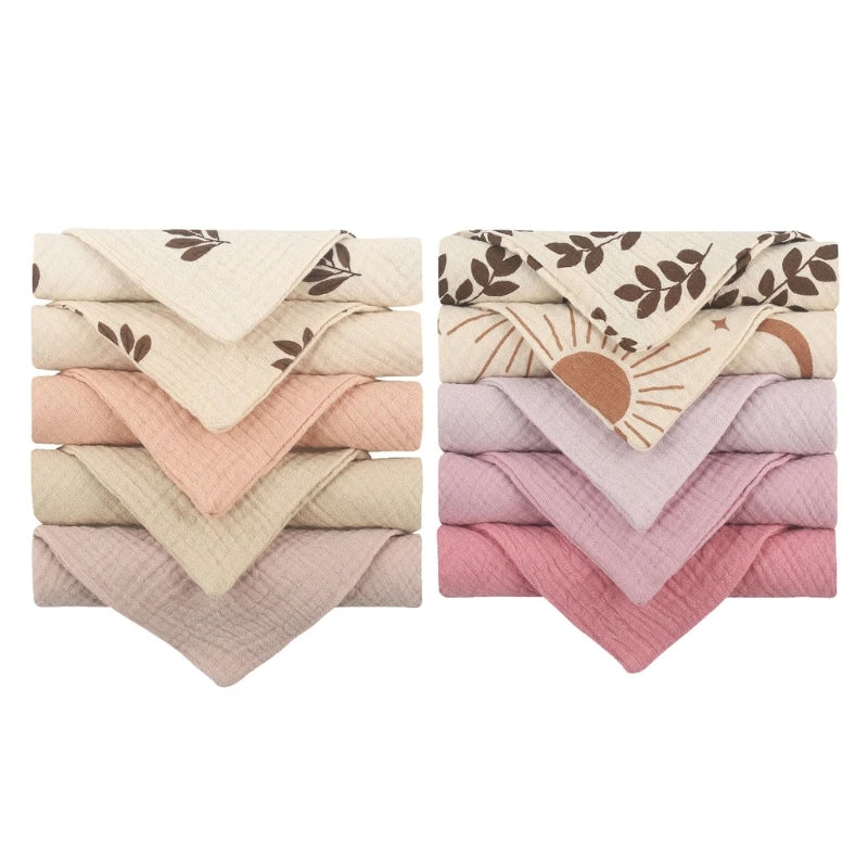 Baby Square Towels – 10Pcs Set