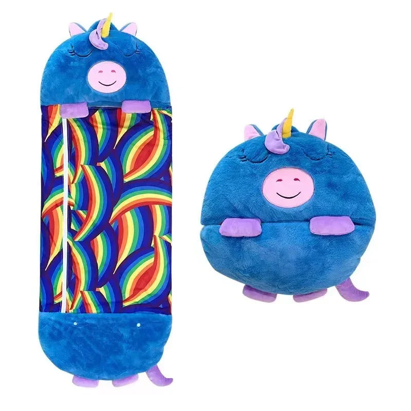 Children’s Cartoon Sleeping Bag with Pillow