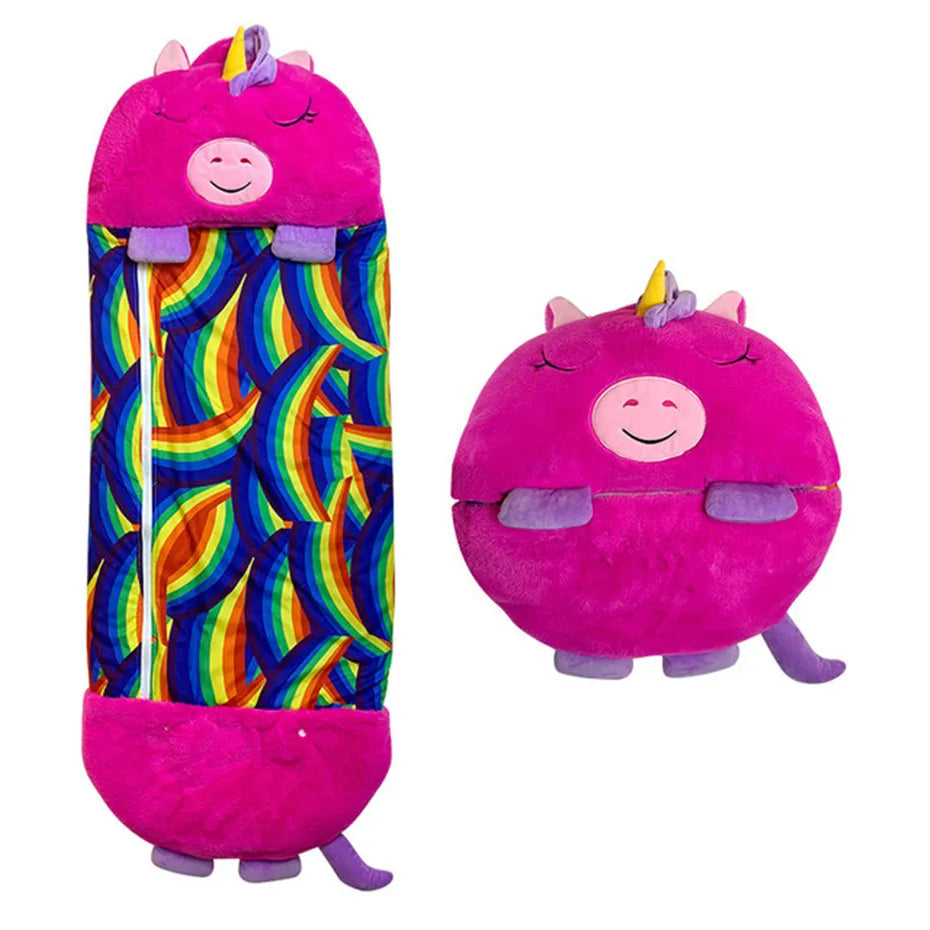 Children’s Cartoon Sleeping Bag with Pillow