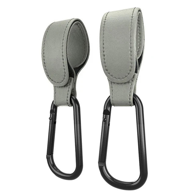Leather Stroller Hooks – 360° Rotating 1/2pcs