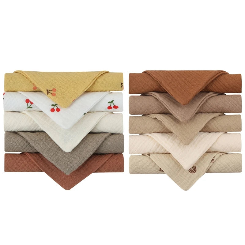 Baby Square Towels – 10Pcs Set
