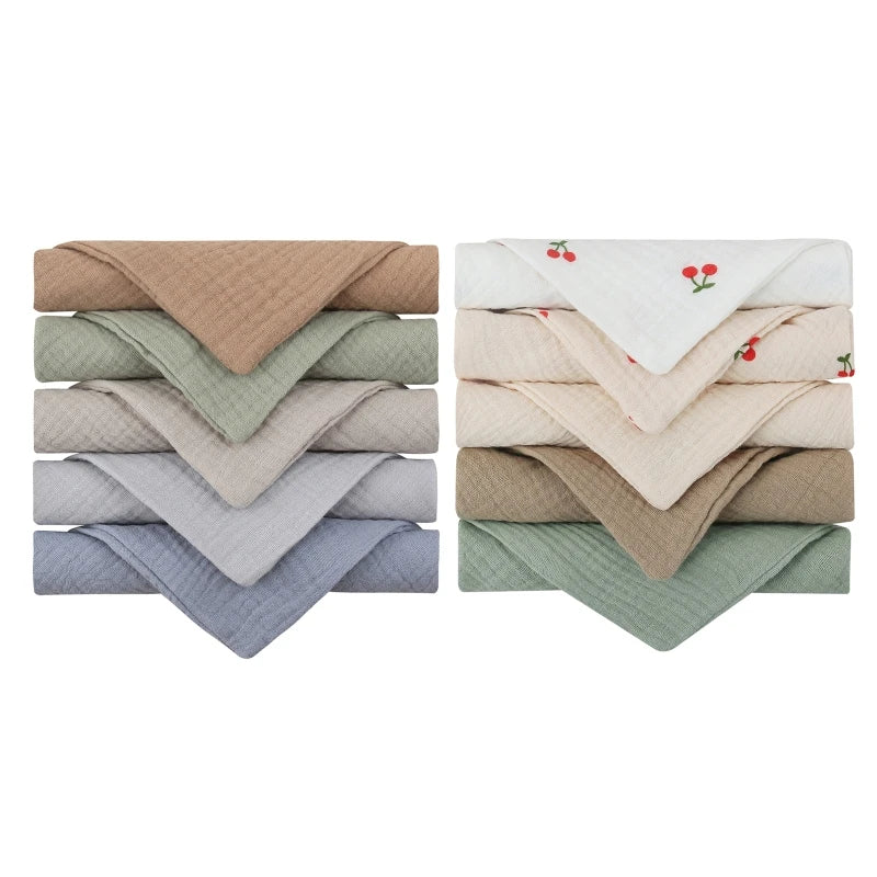 Baby Square Towels – 10Pcs Set
