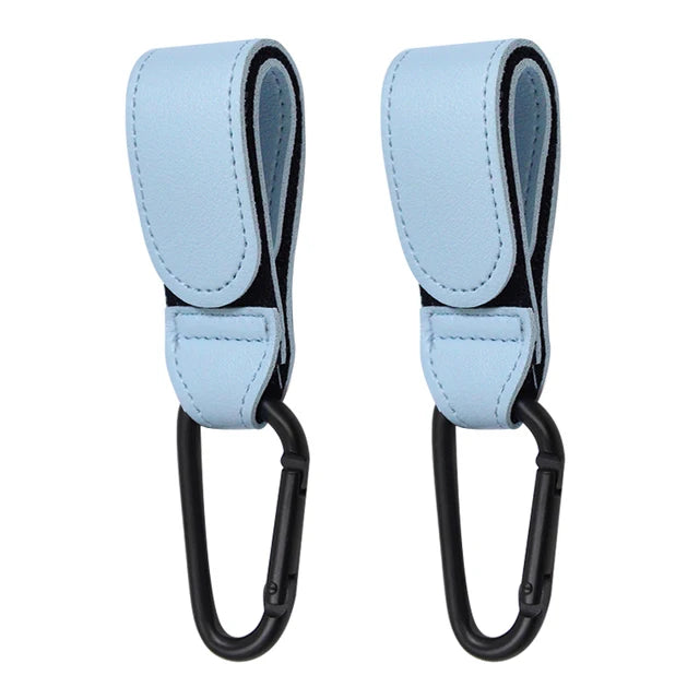 Leather Stroller Hooks – 360° Rotating 1/2pcs